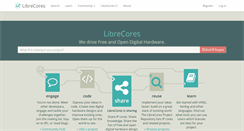 Desktop Screenshot of librecores.org
