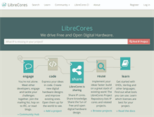 Tablet Screenshot of librecores.org